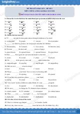 Đề thi giữa kì 2 Tiếng Anh 6 Global Success - Đề số 5